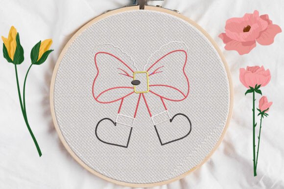 Bow Christmas Embroidery Review