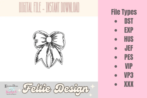 Coquette Bow ITH Feltie Review
