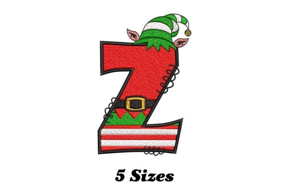 Elf Letter Z Christmas Embroidery Design Review