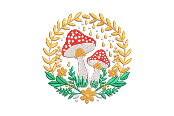 Forest Mushrooms Embroidery Review
