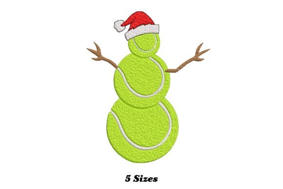 Funny Tennis Balls Snowman Christmas
