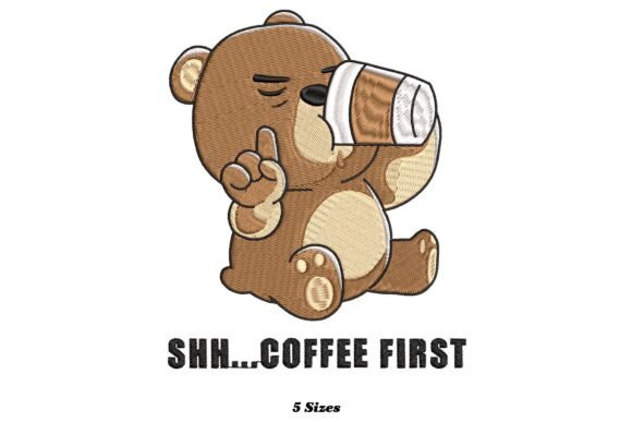 Shhh Coffee First Coffee Drinking Bear Review